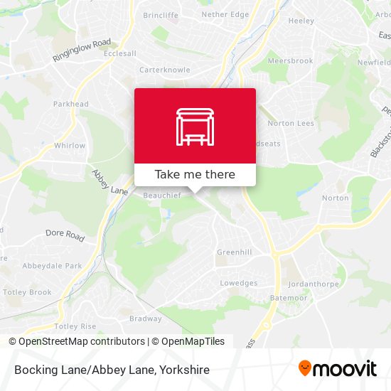 Bocking Lane/Abbey Lane map