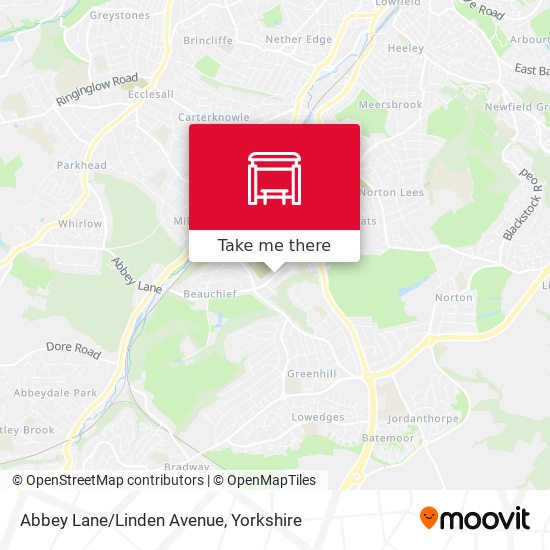 Abbey Lane/Linden Avenue map