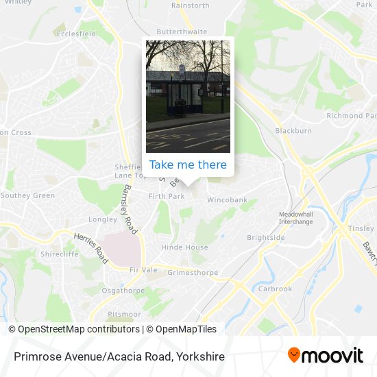 Primrose Avenue/Acacia Road map