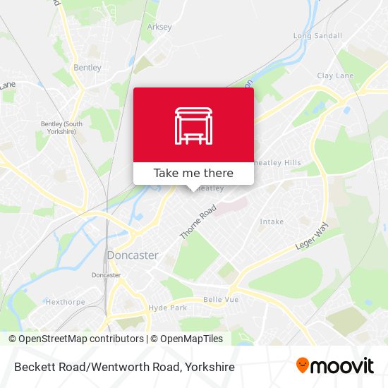 Beckett Road/Wentworth Road map