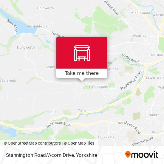 Stannington Road/Acorn Drive map
