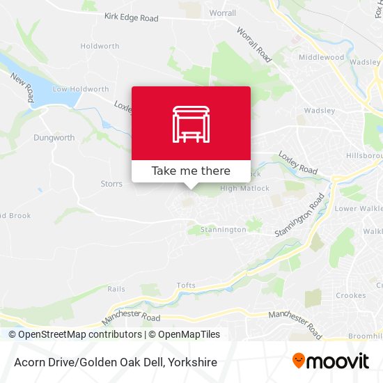 Acorn Drive/Golden Oak Dell map