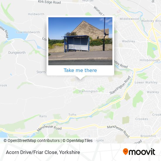 Acorn Drive/Friar Close map
