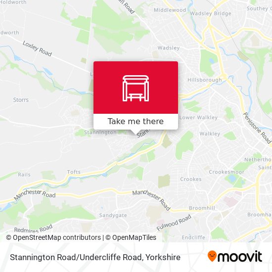 Stannington Road / Undercliffe Road map