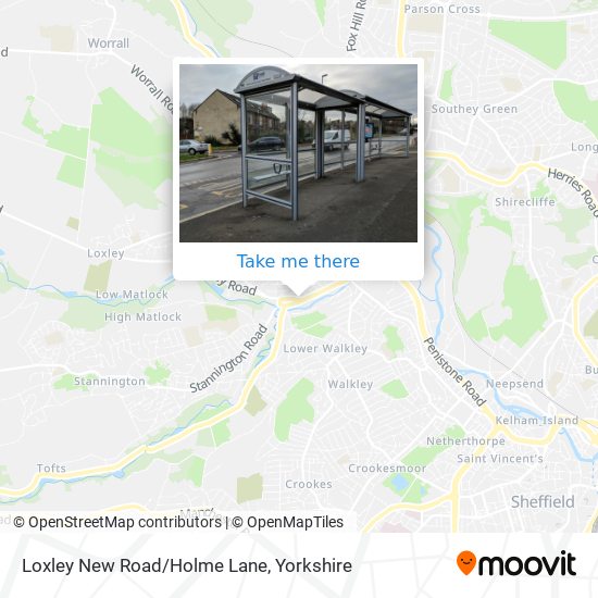 Loxley New Road/Holme Lane map