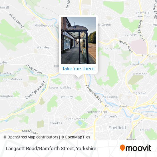 Langsett Road/Bamforth Street map