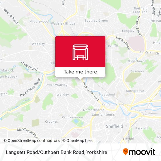 Langsett Road / Cuthbert Bank Road map