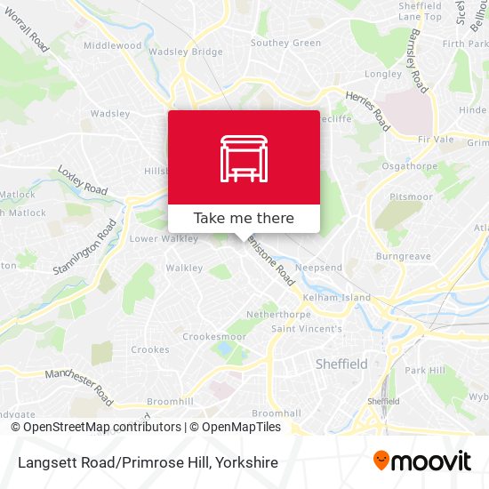Langsett Road/Primrose Hill map