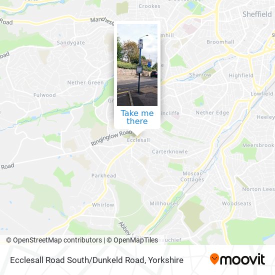 Ecclesall Road South / Dunkeld Road map