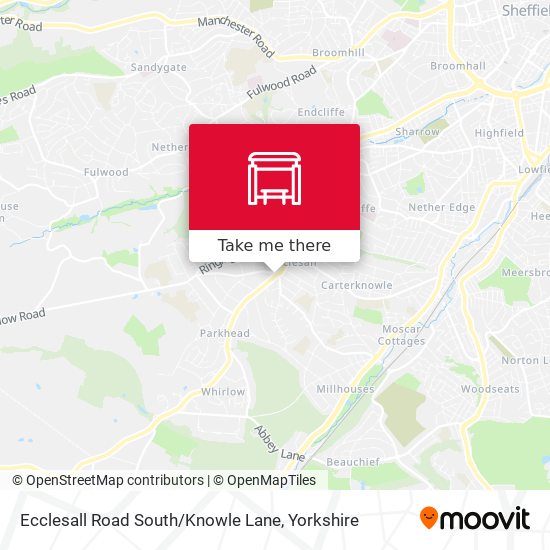 Ecclesall Road South / Knowle Lane map