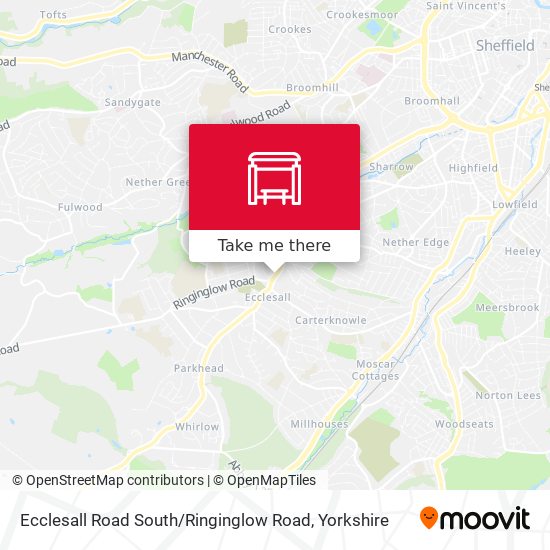 Ecclesall Road South / Ringinglow Road map