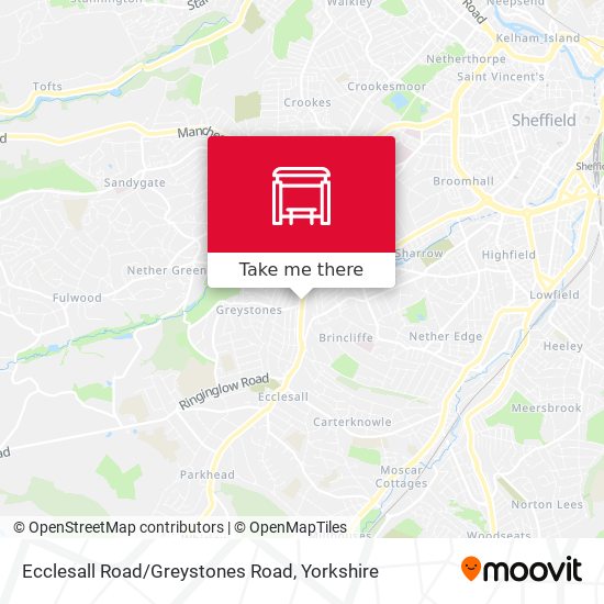 Ecclesall Road/Greystones Road map