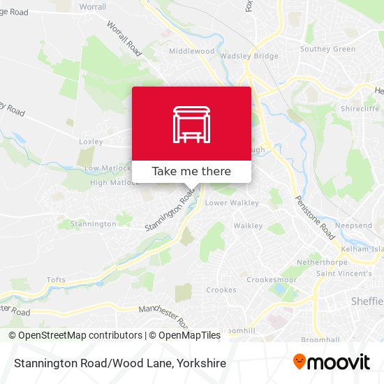 Stannington Road/Wood Lane map