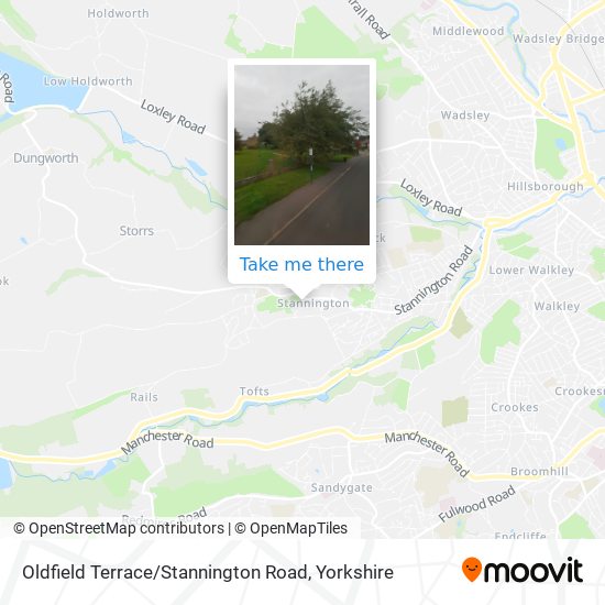 Oldfield Terrace / Stannington Road map