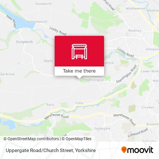 Uppergate Road/Church Street map