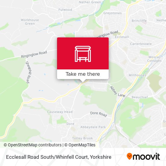 Ecclesall Road South / Whinfell Court map