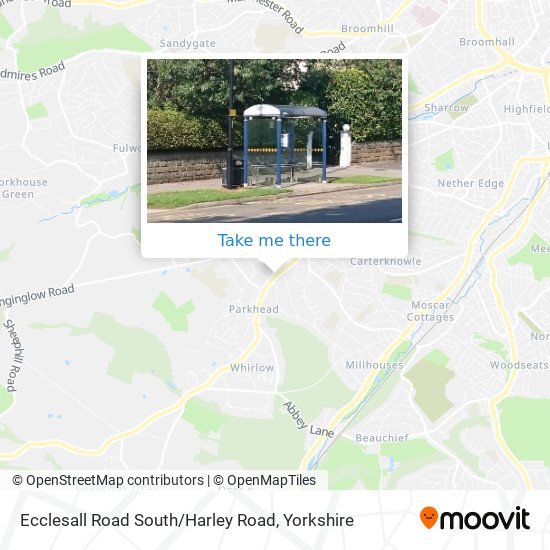 Ecclesall Road South / Harley Road map
