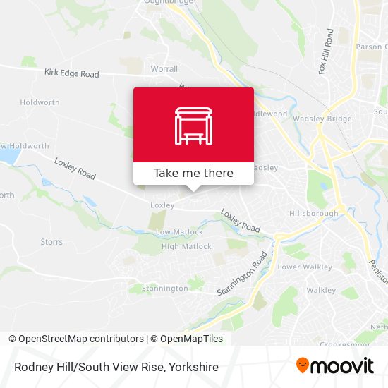 Rodney Hill/South View Rise map