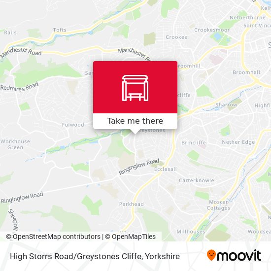 High Storrs Road / Greystones Cliffe map