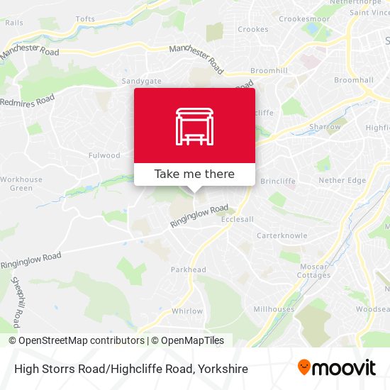 High Storrs Road / Highcliffe Road map