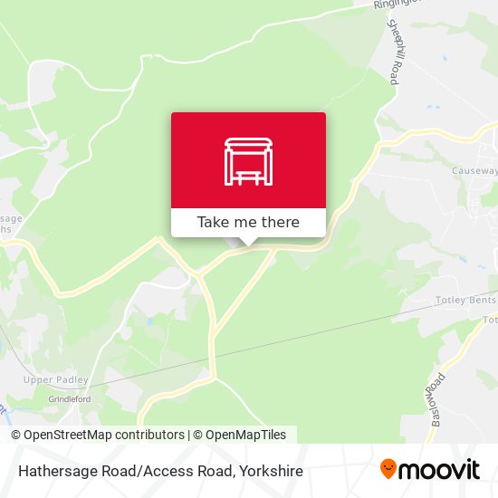 Hathersage Road/Access Road map