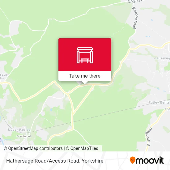 Hathersage Road/Access Road map