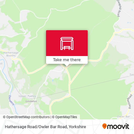 Hathersage Road/Owler Bar Road map