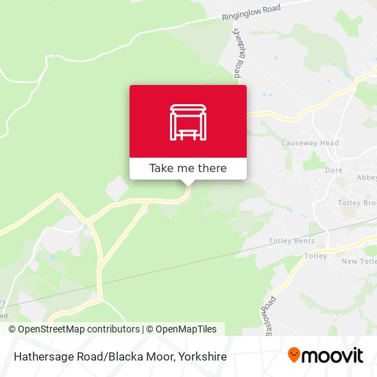 Hathersage Road/Blacka Moor map