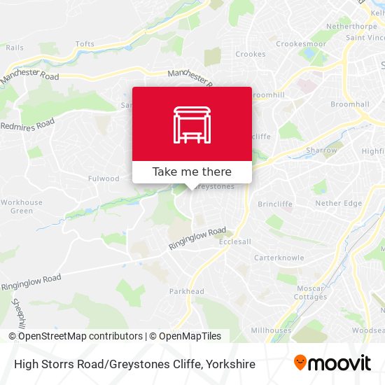High Storrs Road / Greystones Cliffe map