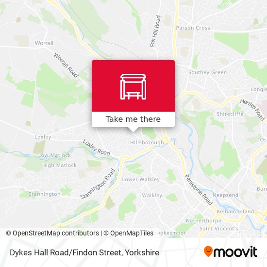 Dykes Hall Road/Findon Street map