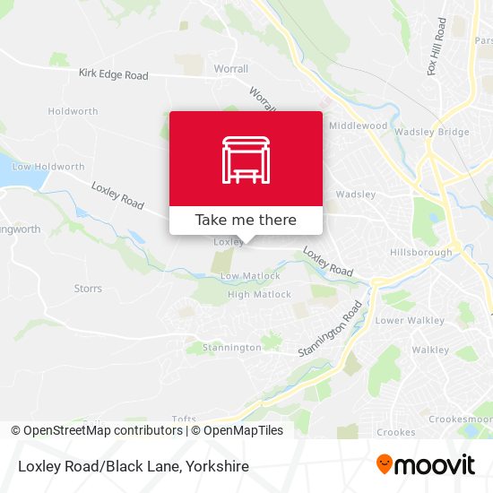 Loxley Road/Black Lane map