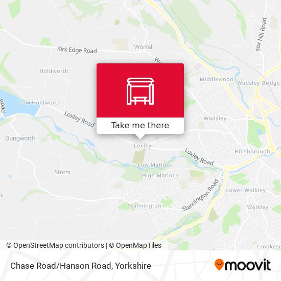 Chase Road/Hanson Road map
