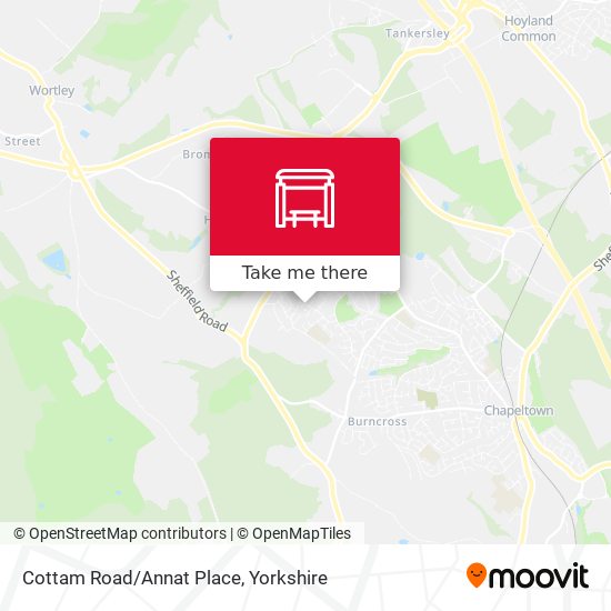 Cottam Road/Annat Place map