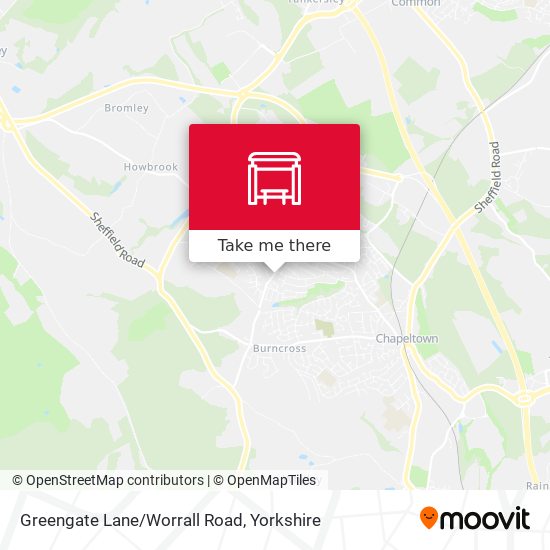 Greengate Lane/Worrall Road map