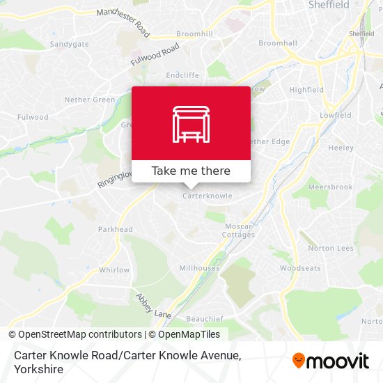 Carter Knowle Road / Carter Knowle Avenue map