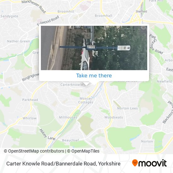 Carter Knowle Road / Bannerdale Road map