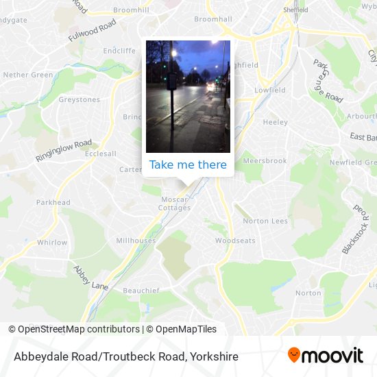 Abbeydale Road/Troutbeck Road map