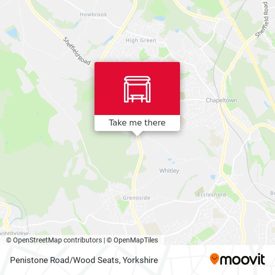 Penistone Road/Wood Seats map