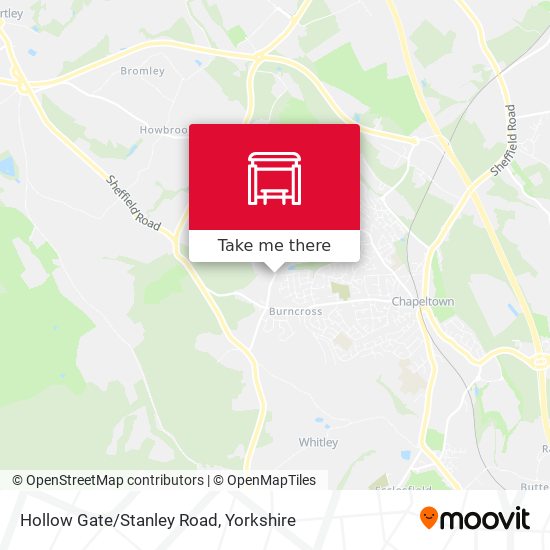 Hollow Gate/Stanley Road map