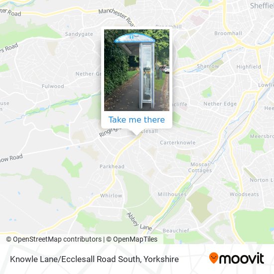 Knowle Lane / Ecclesall Road South map