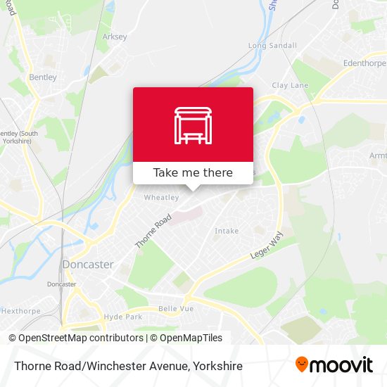 Thorne Road/Winchester Avenue map