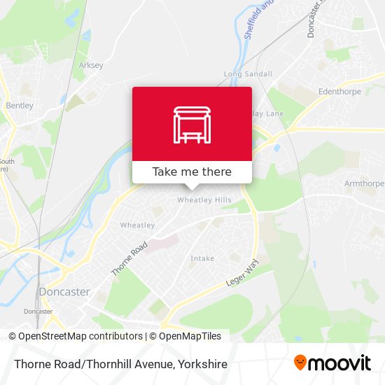 Thorne Road/Thornhill Avenue map