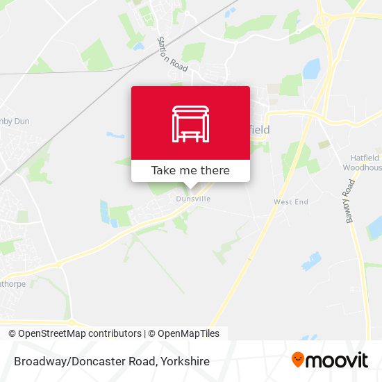 Broadway/Doncaster Road map