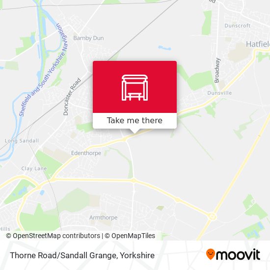 Thorne Road/Sandall Grange map