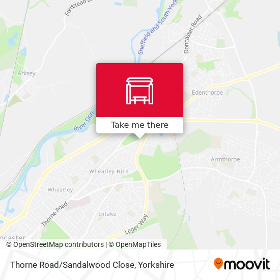 Thorne Road/Sandalwood Close map