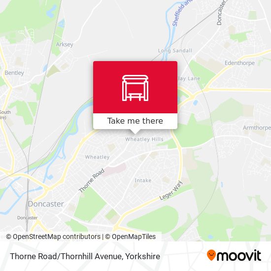 Thorne Road/Thornhill Avenue map