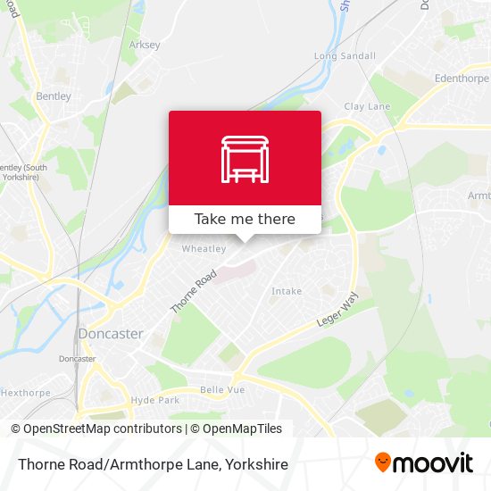 Thorne Road/Armthorpe Lane map
