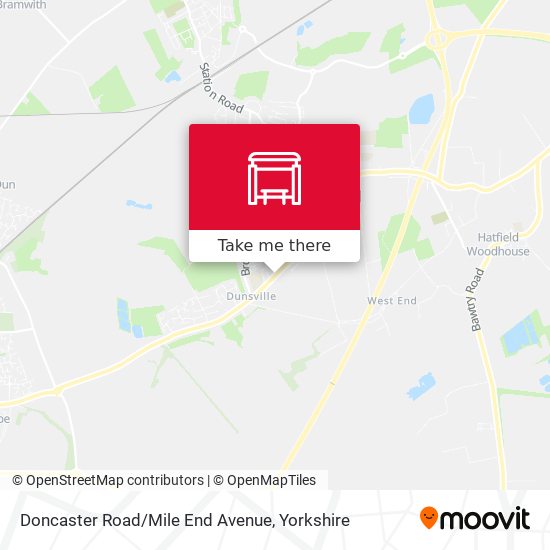 Doncaster Road/Mile End Avenue map