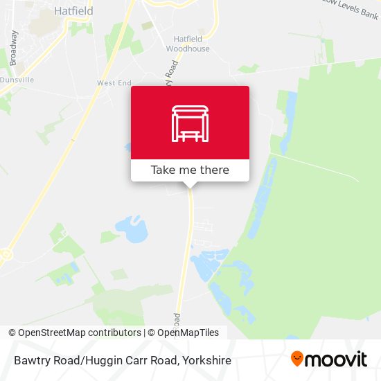 Bawtry Road/Huggin Carr Road map
