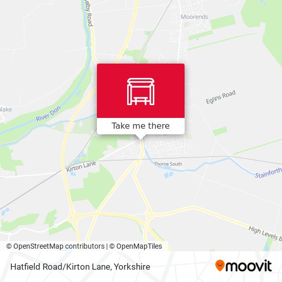 Hatfield Road/Kirton Lane map